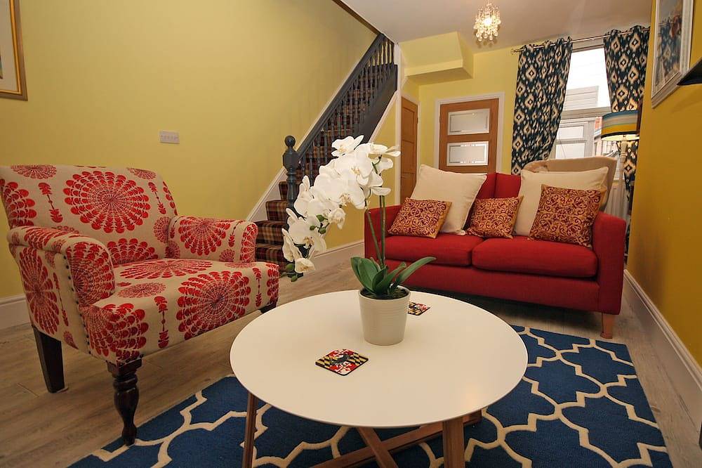 Moryn. Straatmening van Snowdonia, Anglesey en Menai in Bangor, Snowdonia