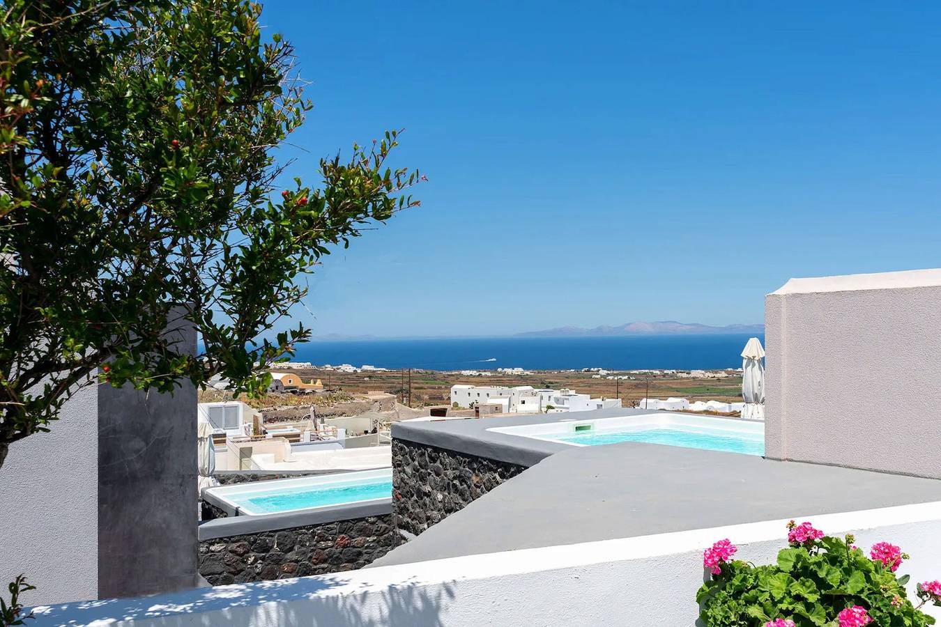 Luxury Santorini Villa | Superior Villa | Private Heated Plunge Pool | Sea View in Finikia, Santorin