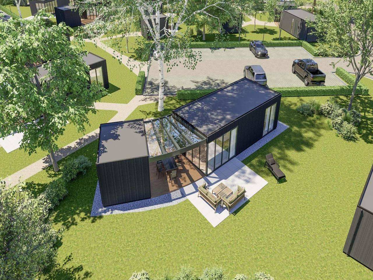 Öko-Waldhaus von Palette Resort de-Steppe in Nordbrabant