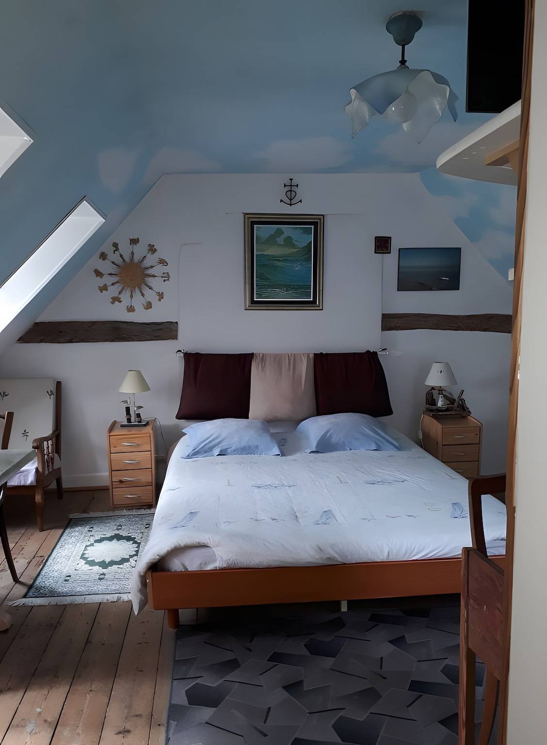 Gästezimmer „La Sirène“ mit Meerblick und Wlan in Saint-Valery-sur-Somme in Saint-Valery-sur-Somme, Abbeville und Umgebung
