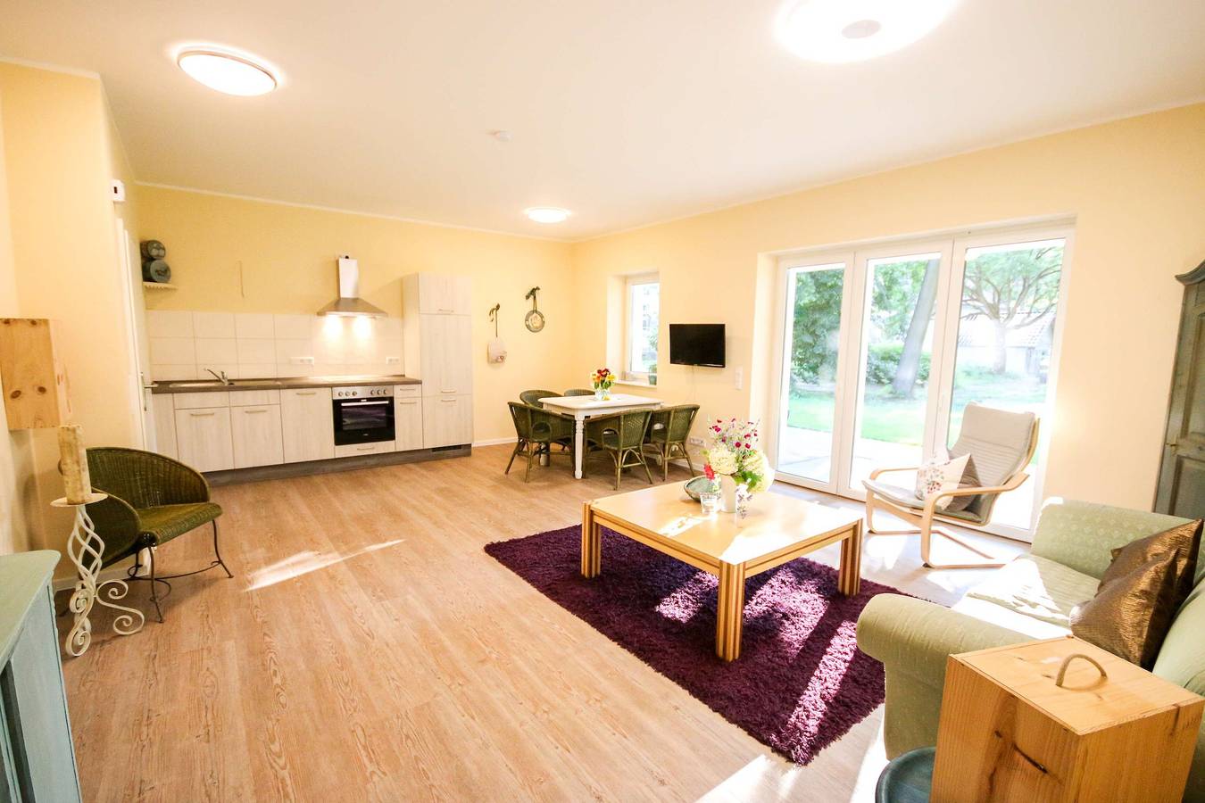 Ganze Wohnung, Ferienwohnung für 4 Personen mit Balkon/Terrasse in Gransee, Ruppiner Seenland