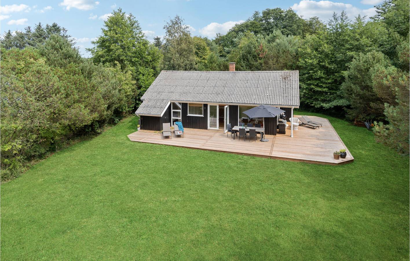 Ferienhaus für 6 Personen mit Terrasse in Østre Sømarken, Pedersker