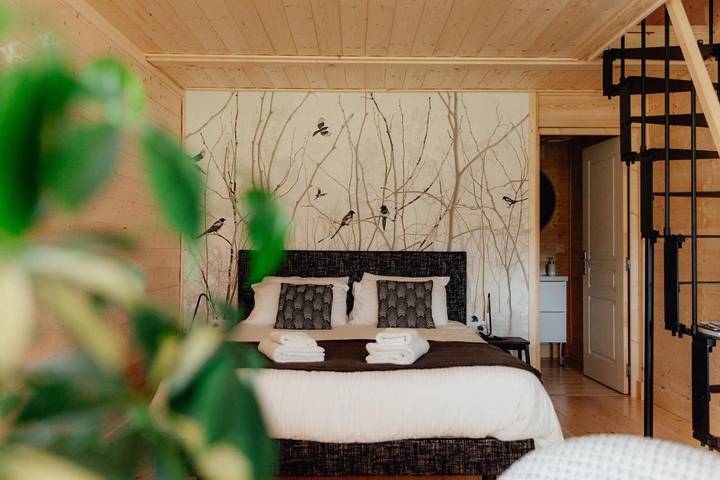 Chambre d’hôte pour 3 personnes, avec Terrasse ainsi que Jardin et Vue
