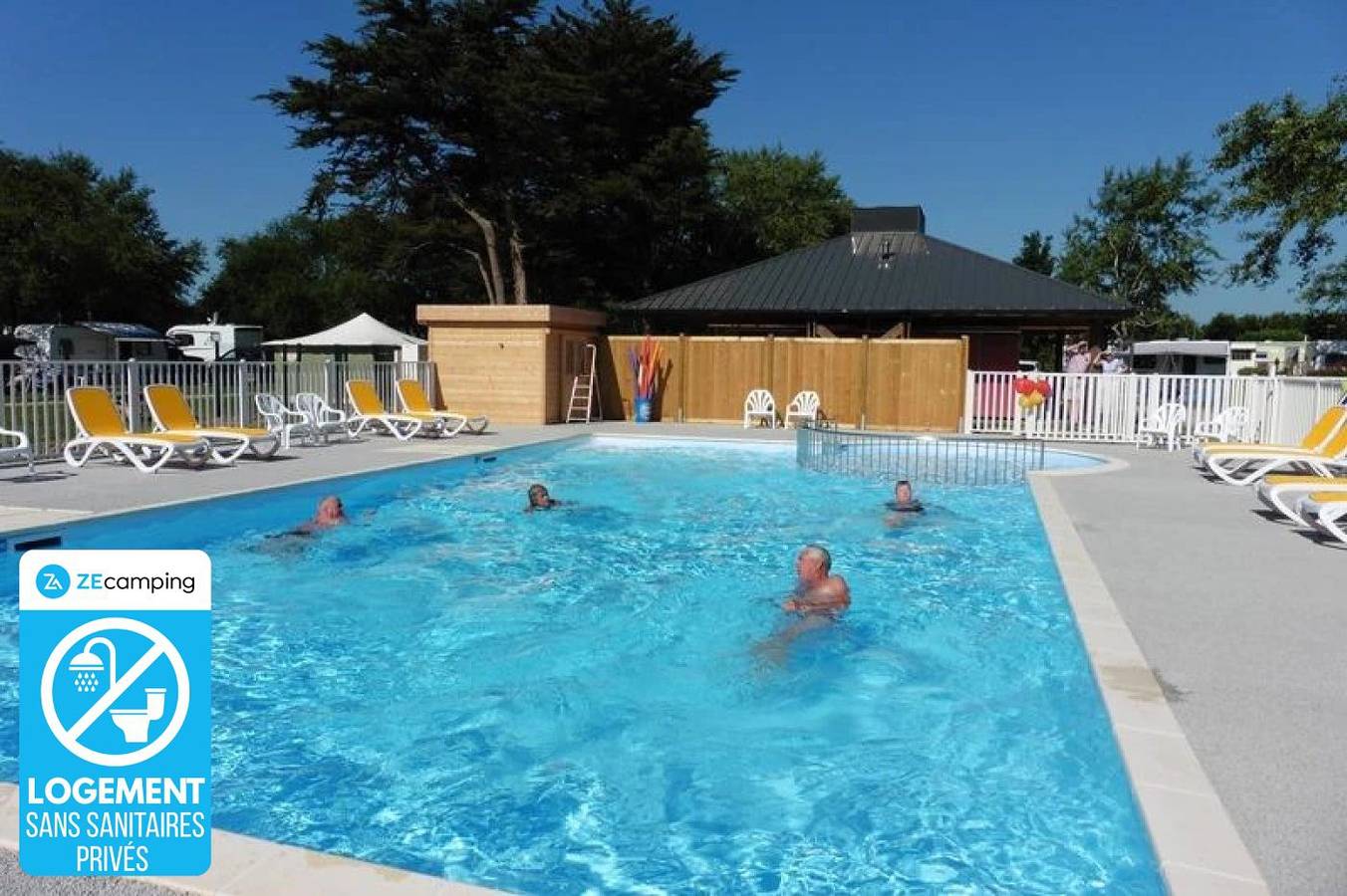 Zecamping 3 étoiles piscine chauffée pataugeoire mobil-home 16m2 in Guérande, Côte d'Amour