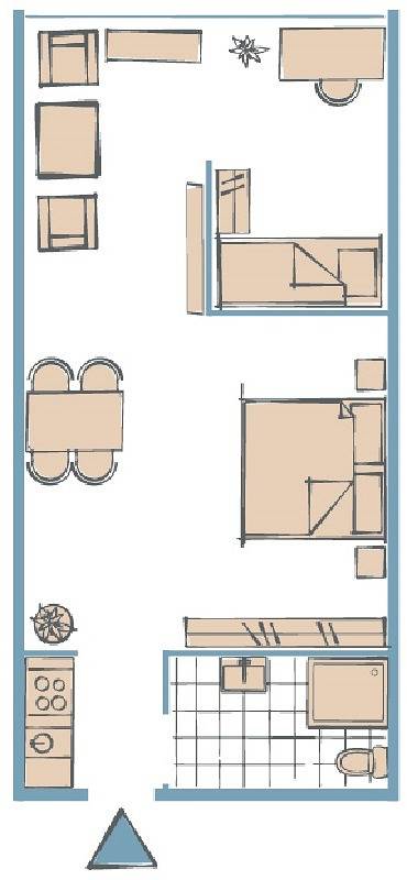 Ganze Wohnung, "Strandhuus" (ehem. Strandhotel), Wohnung 222 "Nordlicht 2" (Typ Ii) in Steinwarder, Heiligenhafen