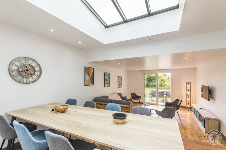 Maison de vacances pour 11 personnes, avec terrasse et jardin à Portbail