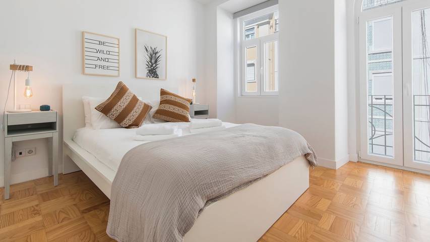 Apartamento de vacaciones para 8 personas, con jardín y balcón en Lisboa - 4