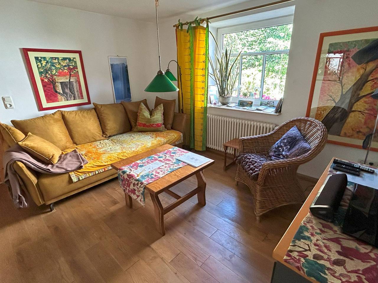 Ganze Wohnung, Ferienwohnung Wohnen und Kunst - Erdgeschoßwohnung im Fachwerkhaus mit Freisitz für 4 Personen in Bad Rodach, Oberes Maintal - Coburger Land