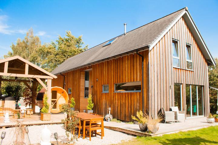 Ferienhaus für 6 Personen, mit Whirlpool und Garten sowie Sauna in Schottland