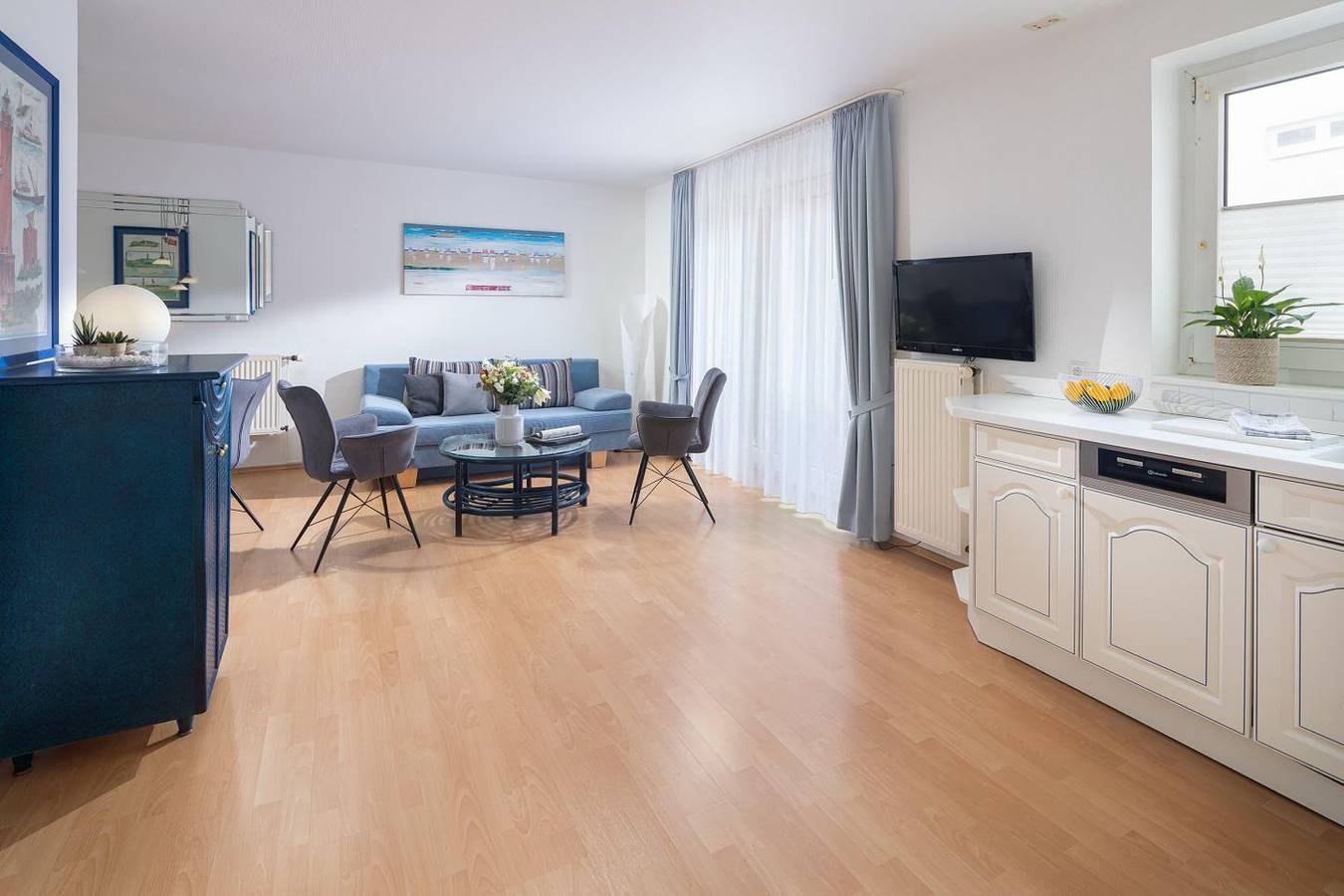 Ganze Wohnung, Zentrale, ruhige Ferienwohnung mit Terrasse – nur 1 Min. zum Weststrand in Norderney Weststrand, Norderney