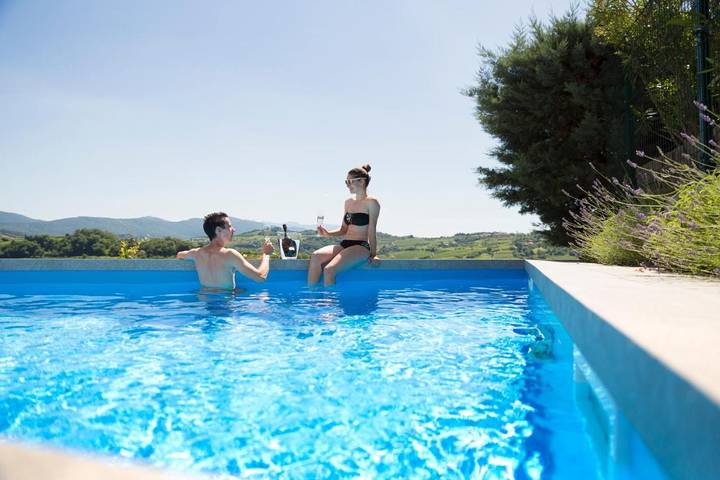 Ferienhaus für 8 Personen, mit Pool und Ausblick sowie Garten und Sauna - 1