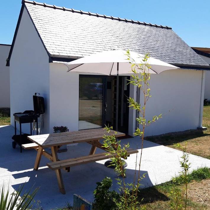 Maison de vacances pour 4 personnes, avec vue et jardin