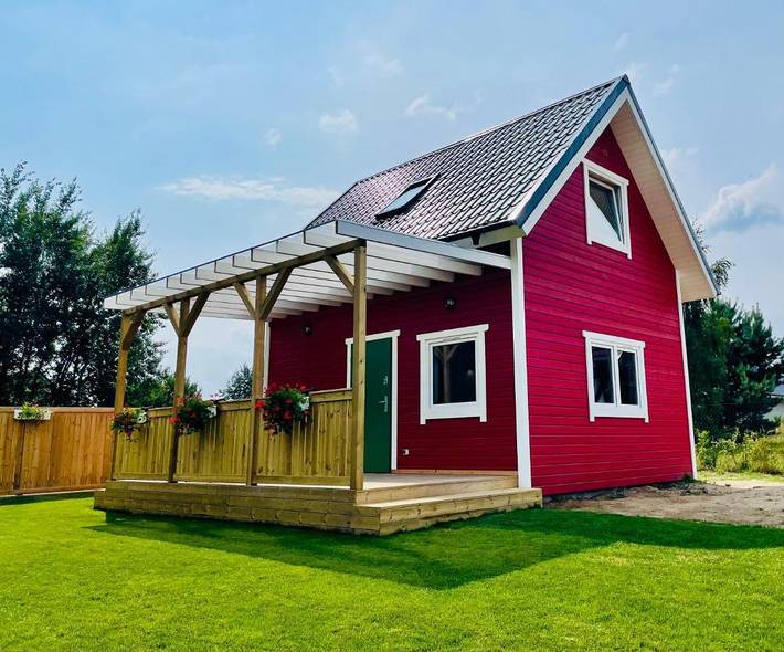 Ferienhaus für 6 Personen, mit Whirlpool und Garten