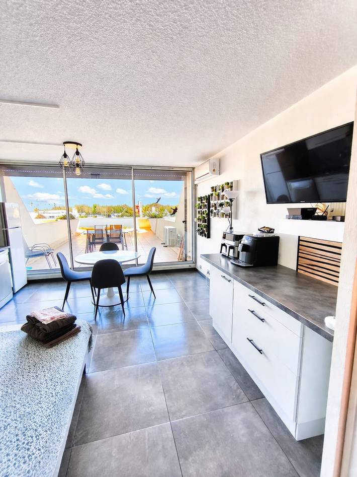 Gîte pour 2 personnes, avec Terrasse dans Plage Naturiste (Le Cap d'Agde)