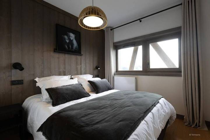 Appartement entier, Wifi, à 100m des pistes de ski, sauna, hammam, terrasse, balcon, parking, casier à ski, 60-66m² in Massif de la Vanoise