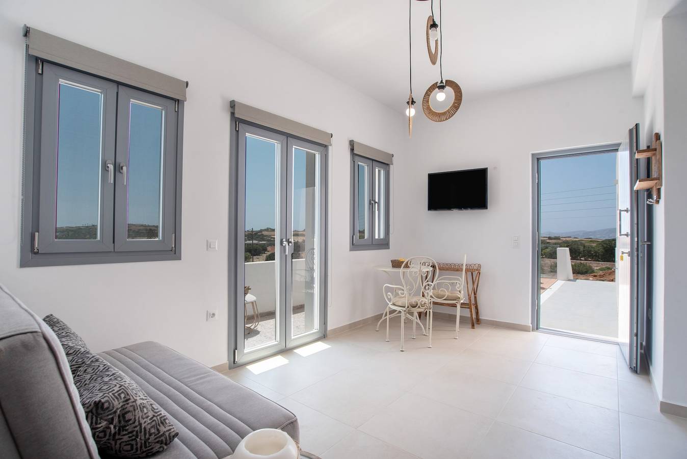 Estudio entero, Apartamento estudio 'Villa Anastasio' con vistas al mar, Wi-Fi y aire acondicionado. in Paros