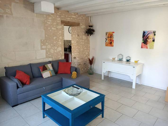 Gîte pour 5 personnes, avec jardin ainsi que vue et terrasse, animaux acceptés à Saint-Jean-Saint-Germain