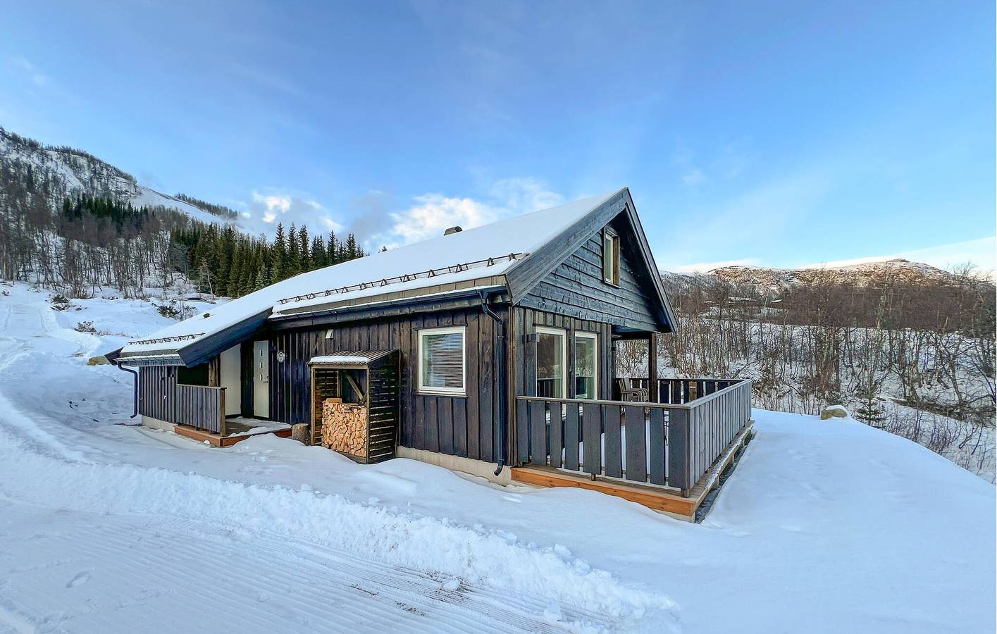 Ferienhaus für 7 Personen mit Terrasse in Vang