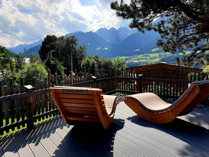Ferienhaus für 6 Personen, mit Balkon und Terrasse sowie Garten im Stubaital