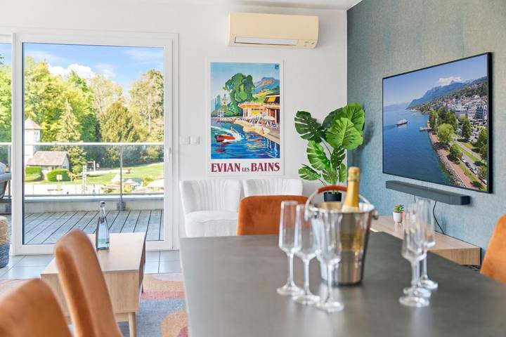 Gîte pour 6 personnes, avec terrasse et sauna dans Publier Amphion - 4