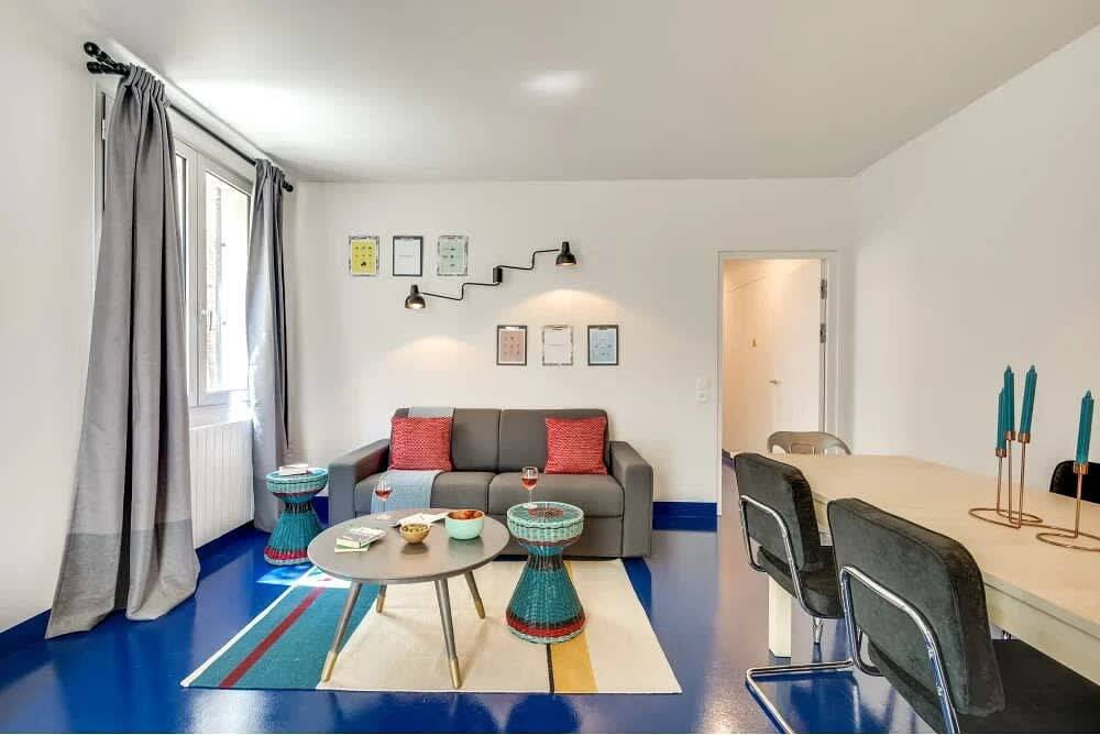 Ganze Wohnung, Ferienwohnung für 9 Personen mit Balkon/Terrasse in 3e Arrondissement, Paris