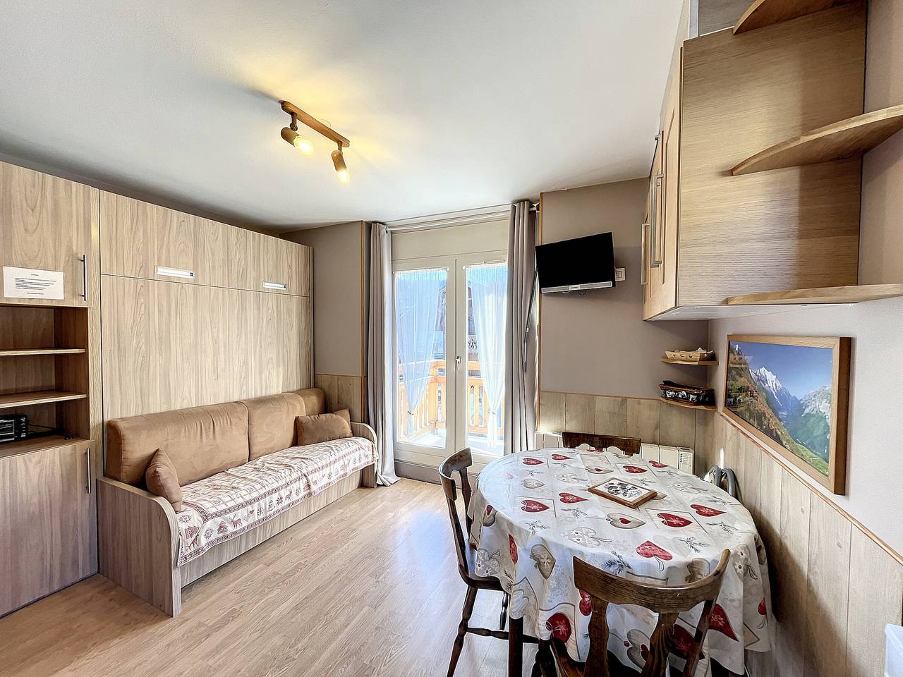 Ganze Wohnung, Les Gets - Gemütliche Wohnung für 5 Pers. mit Parken im Zentrum in Les Gets, Les Portes du Soleil