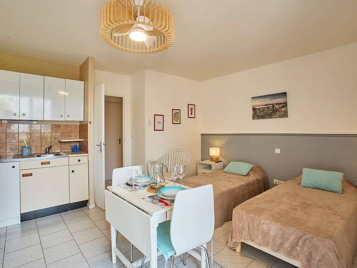 Studio pour 2 personnes, animaux acceptés