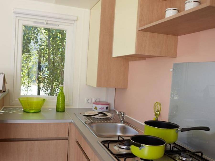 Camping Côté Plage - Mobilheim 8 personen - Confort - Mobilheim Embruns 33 m² - 3 Zimmer 6/8 Pers. in Saint-Jean-de-Monts, Vendée