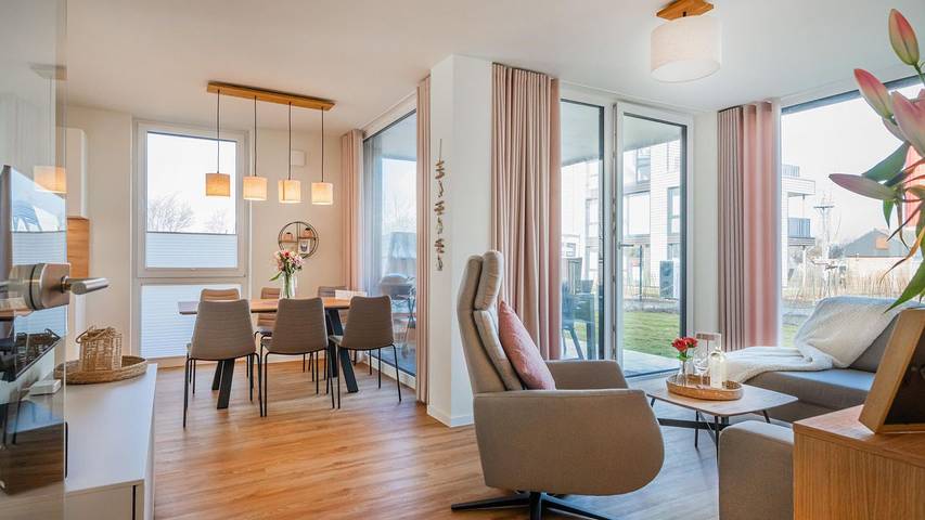 Ferienwohnung für 6 Personen, mit Sauna und Garten in Marienleuchte