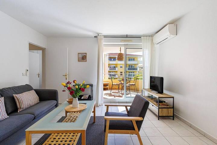Appartement de vacances pour 3 personnes, avec terrasse et piscine
