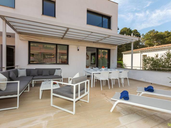 Ferienhaus für 8 Personen, mit Terrasse in Sa Riera
