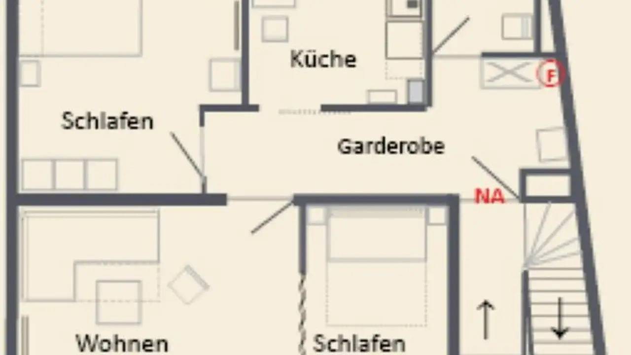 Ganze Ferienwohnung, Ferienwohnung für 6 Personen (74 m²) in Neustadt an der Weinstraße in Neustadt-Stadtmitte, Neustadt an der Weinstraße