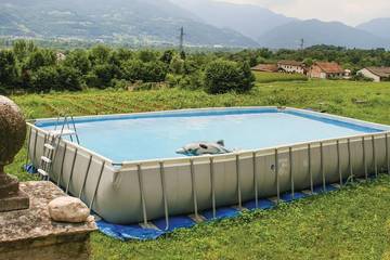 Gîte pour 4 personnes, avec piscine et jardin, animaux acceptés à Santa Giustina