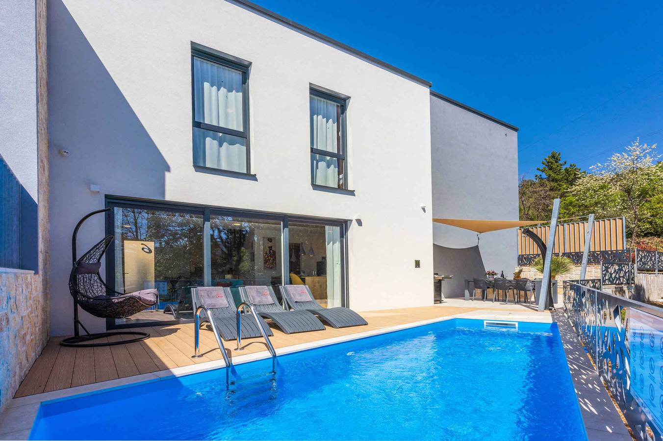 Villa with modern equipment and swimming pool  in Crikvenica, Primorje-Gorski Kotar