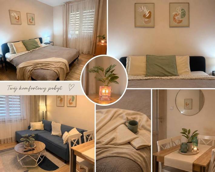 Apartament wakacyjny dla 4 osób, z Balkon i Taras oraz Ogród w Suwałki