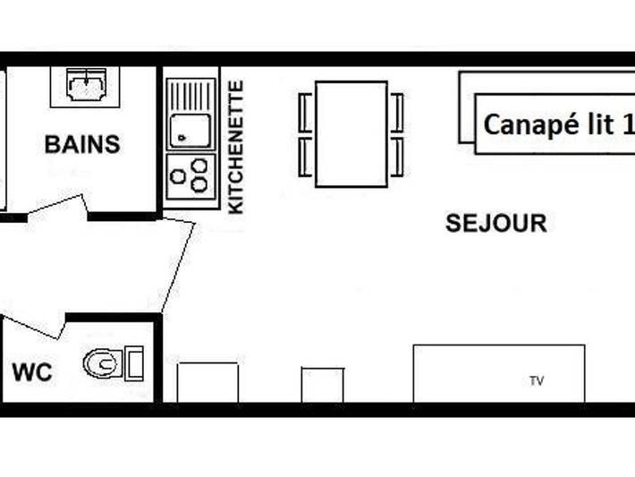 Gîte pour 4 personnes, avec balcon à Les Saisies - 3
