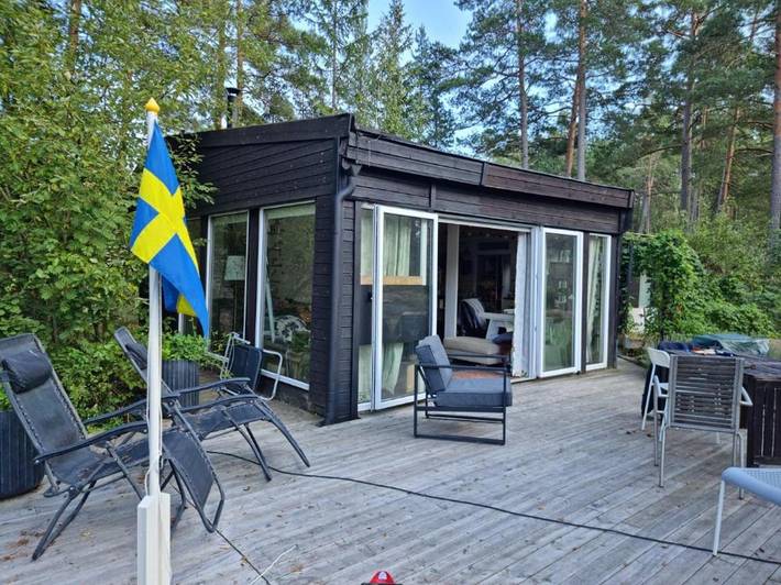 Ferienhaus für 6 Personen, mit Terrasse und Ausblick