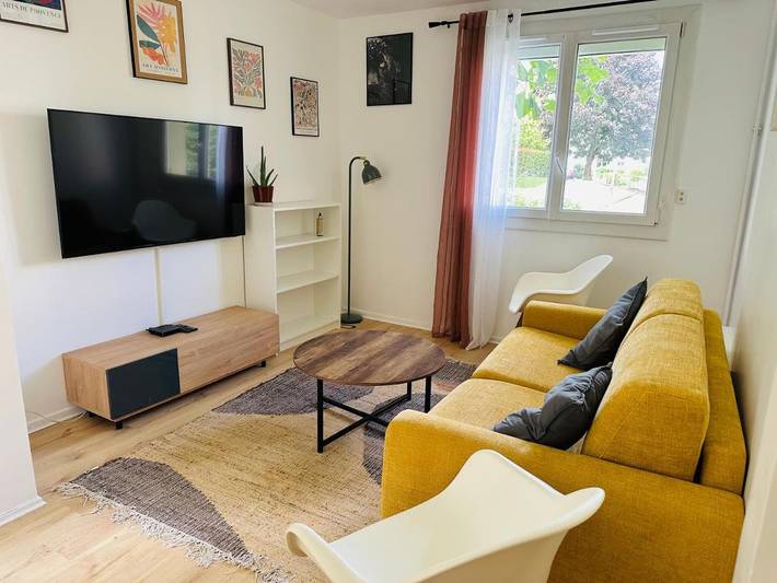 Appartement de vacances pour 5 personnes, avec vue et jardin