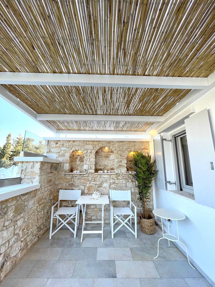 Location de vacances pour 8 personnes, avec vue sur l’océan ainsi que jardin et terrasse dans Píso Livádi - 2