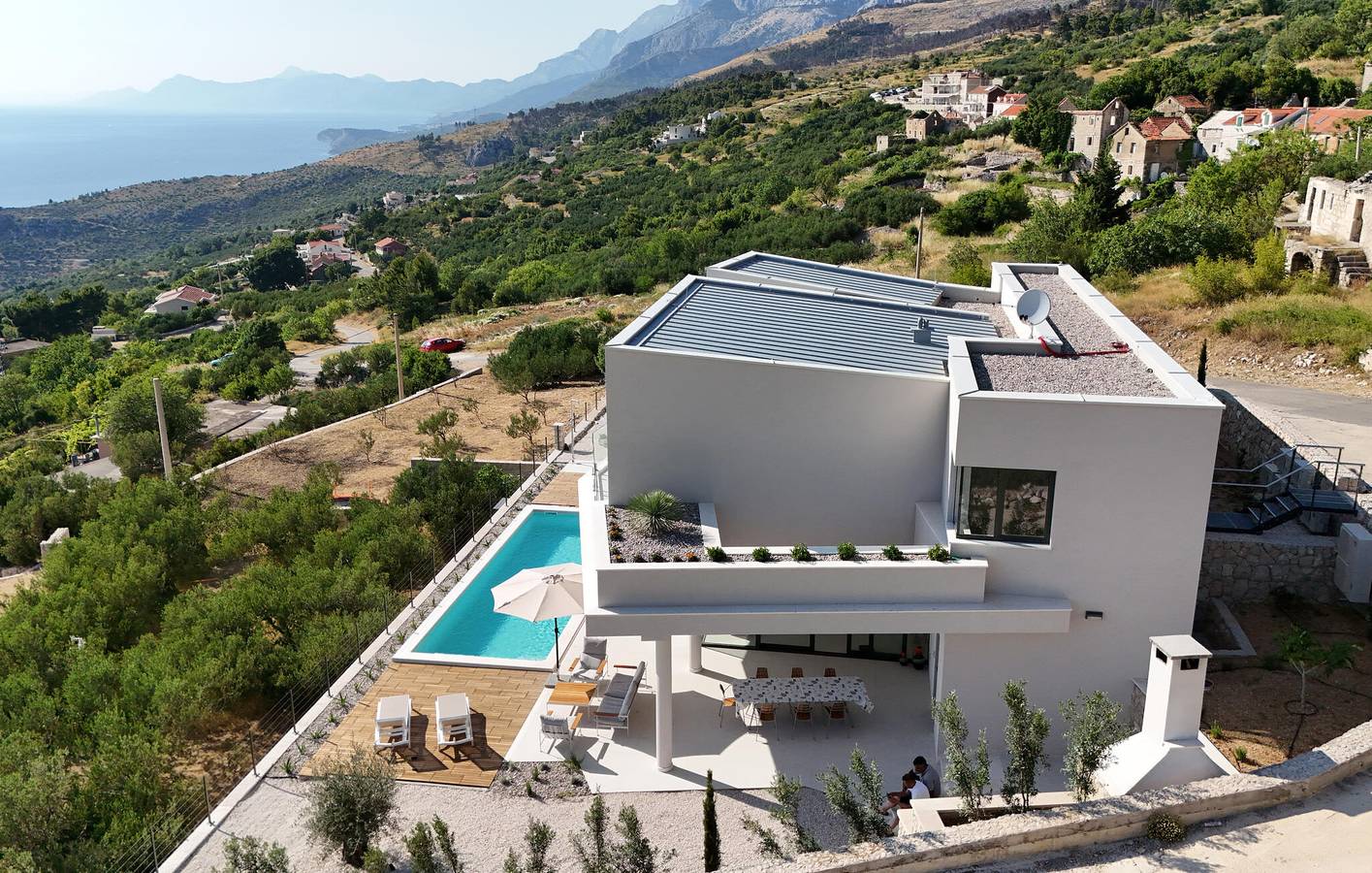 Casa de vacaciones para 8 personas con jardín in Podgora, Rivera de Makarska