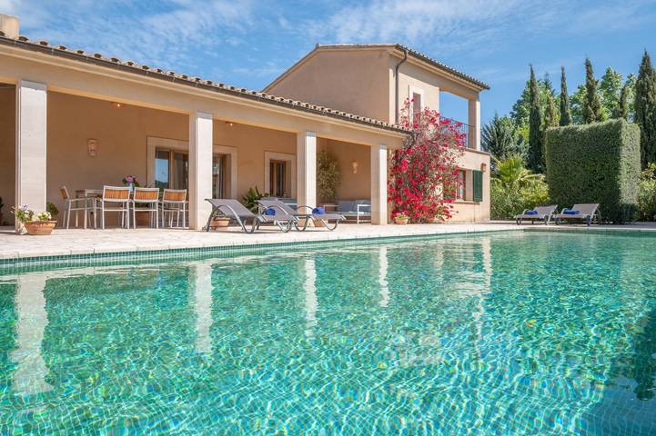 Ferienhaus "Can Mares" mit Bergblick, Pool, Klimaanlage & Garten in Pollença, Mallorca Norden