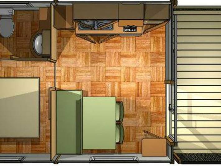 Chalet pour 2 personnes, avec Terrasse et Piscine à Bormes-les-Mimosas - 2