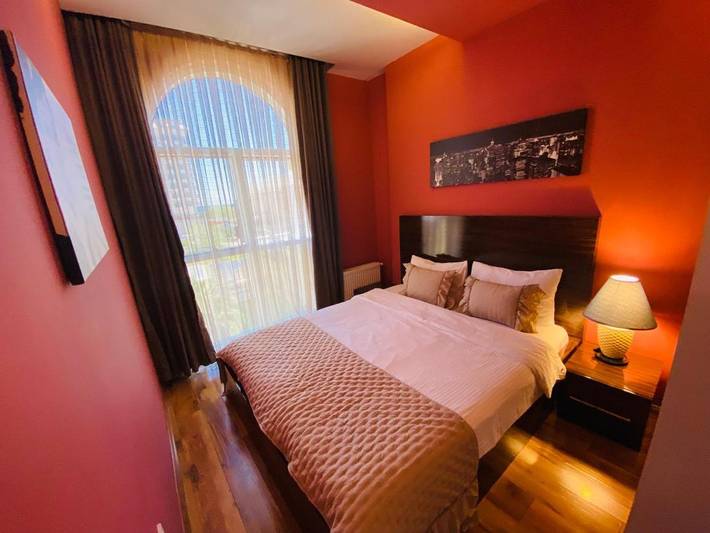 Ferienhaus für 4 Personen, mit Kinderpool und Ausblick sowie Garten und Pool in Antalya