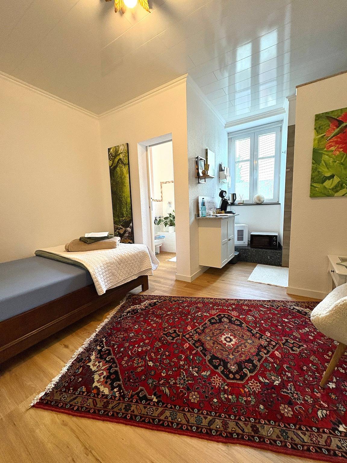 'Einzelzimmer Ahorn, Natur, Wellness' mit Privatterrasse, privatem Garten und Wlan in Ottersweier, Mittlerer Schwarzwald