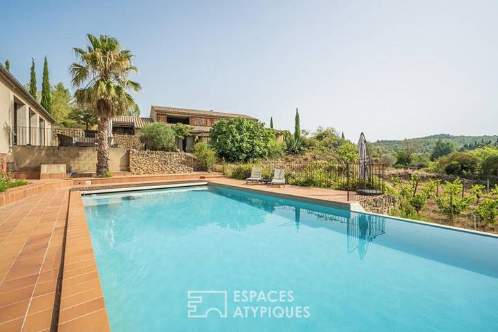 Gîte pour 2 personnes, avec jardin et piscine ainsi que vue et balcon à Saint-Pierre-des-Champs - 4