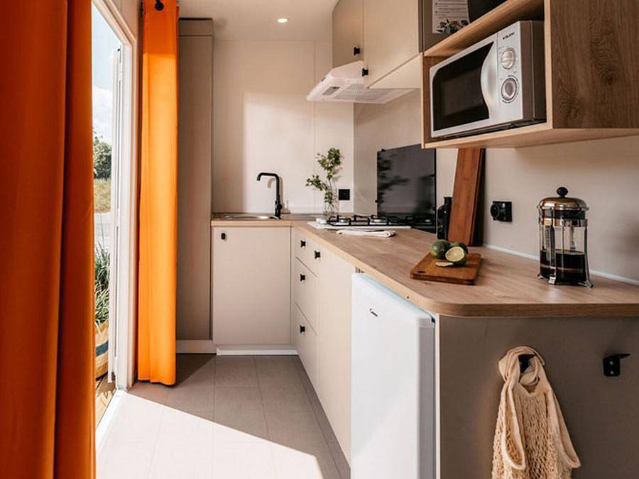 Camping l'Esplanade - Mobilhome 2 personas - Cahita - 1 dormitorio - 5 casas móviles (C01 a C05) in Cappiciolo, Olmeto