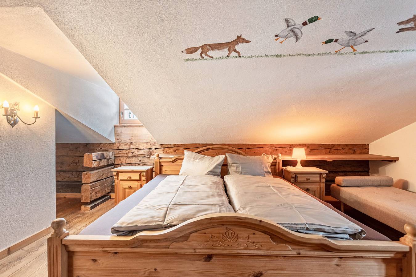 Geheel appartement, Kamer 'Fuchswirt 02 - Doppelzimmer' met uitzicht op de bergen, gedeelde tuin en Wifi in Kelchsau, Hopfgarten im Brixental