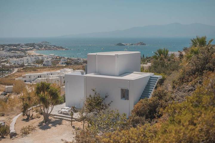 Villa pour 8 personnes, avec balcon et jardin dans Naxos
