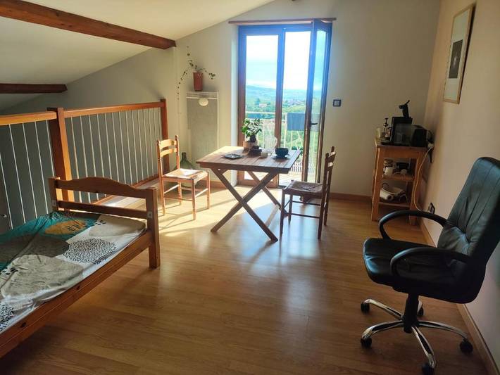 Gîte pour 2 personnes, avec balcon ainsi que vue et jardin à Saint-Romain-de-Popey - 4