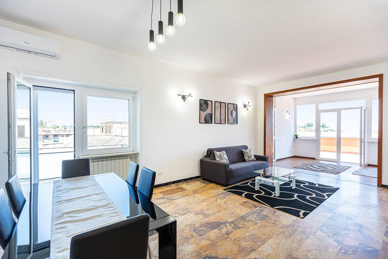 Ganze Wohnung, Ferienwohnung für 7 Personen mit Balkon/Terrasse in Rom, Rom Provinz